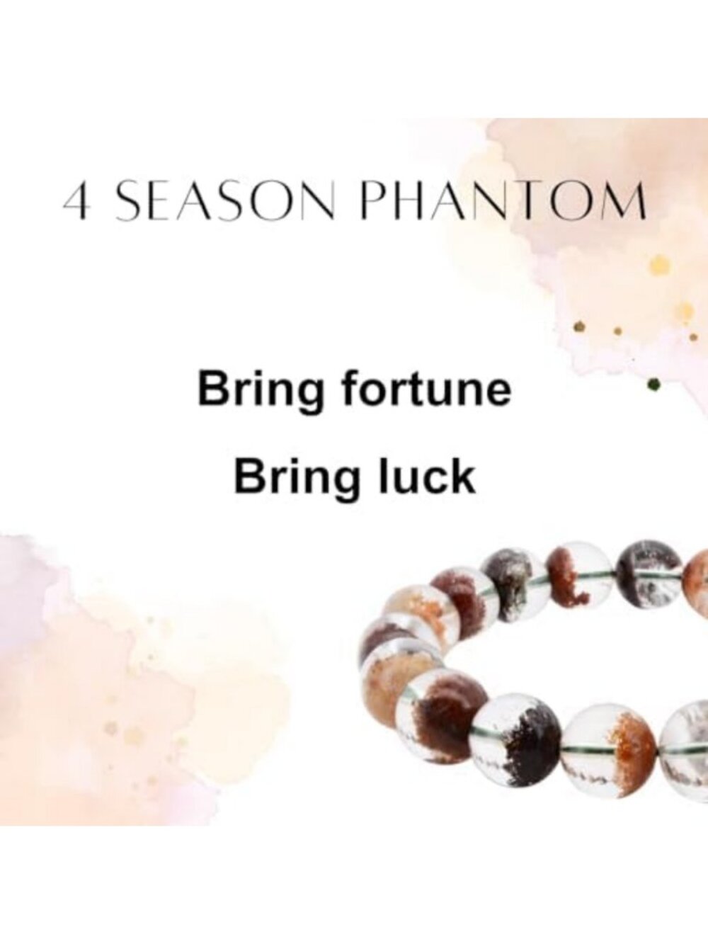 Natural Crystal Gemstone Bracelet | Healing Energy Quartz Bead | Handcrafted - Picture 3 of 5